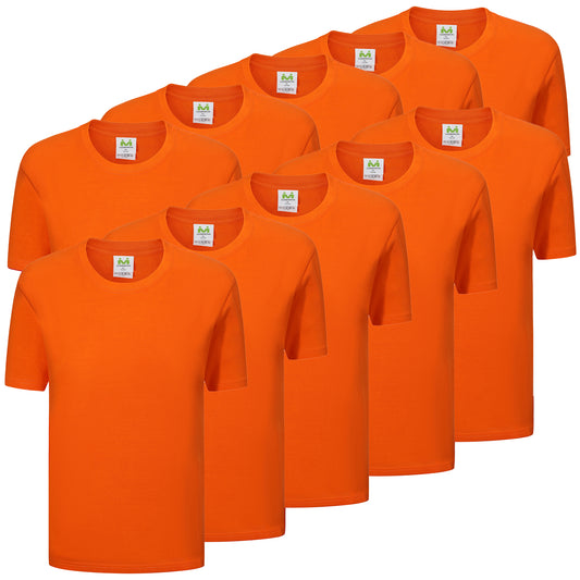 Paquete de 10 Unidades - Camiseta con Mangas Cortas 100% Algodón 10-TS150 - MISEMIYA Uniformes de Trabajo