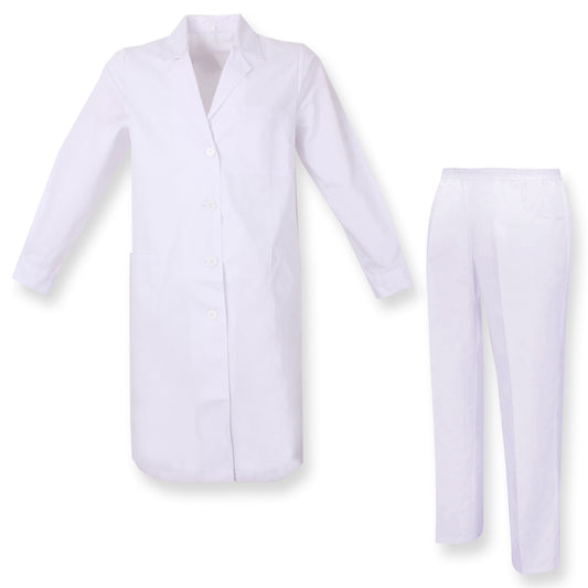 Bata de Laboratorio Y PANTALÓN - CUELLO REFORMADO UNIFORMES SANITARIOS - Ref.81618 Sanidad y Limpieza