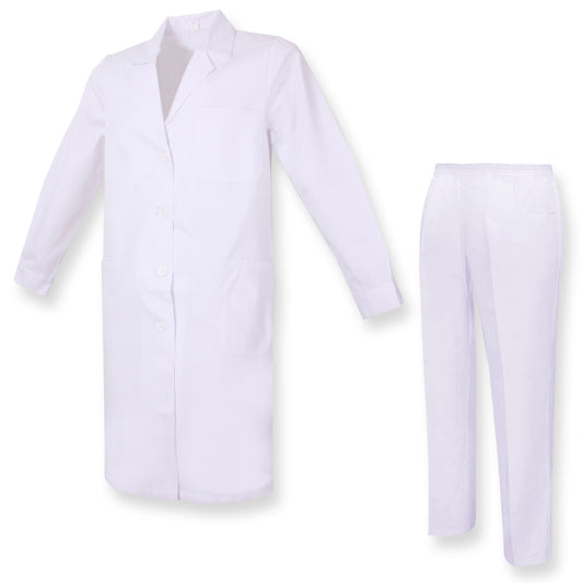 Bata de Laboratorio Y PANTALÓN - CUELLO REFORMADO UNIFORMES SANITARIOS - Ref.81618 Sanidad y Limpieza
