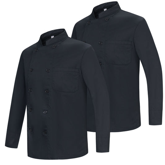 Pack 2 Unidades - Chaqueta Cocinero Hombre - Chaqueta de Chef Hombre - Uniforme Hosteleria - - Ref.842