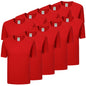 Paquete de 10 Unidades - Camiseta de Verano Ligera con Mangas Cortas 100% Algodón - 10-TS135 - MISEMIYA Uniformes de Trabajo