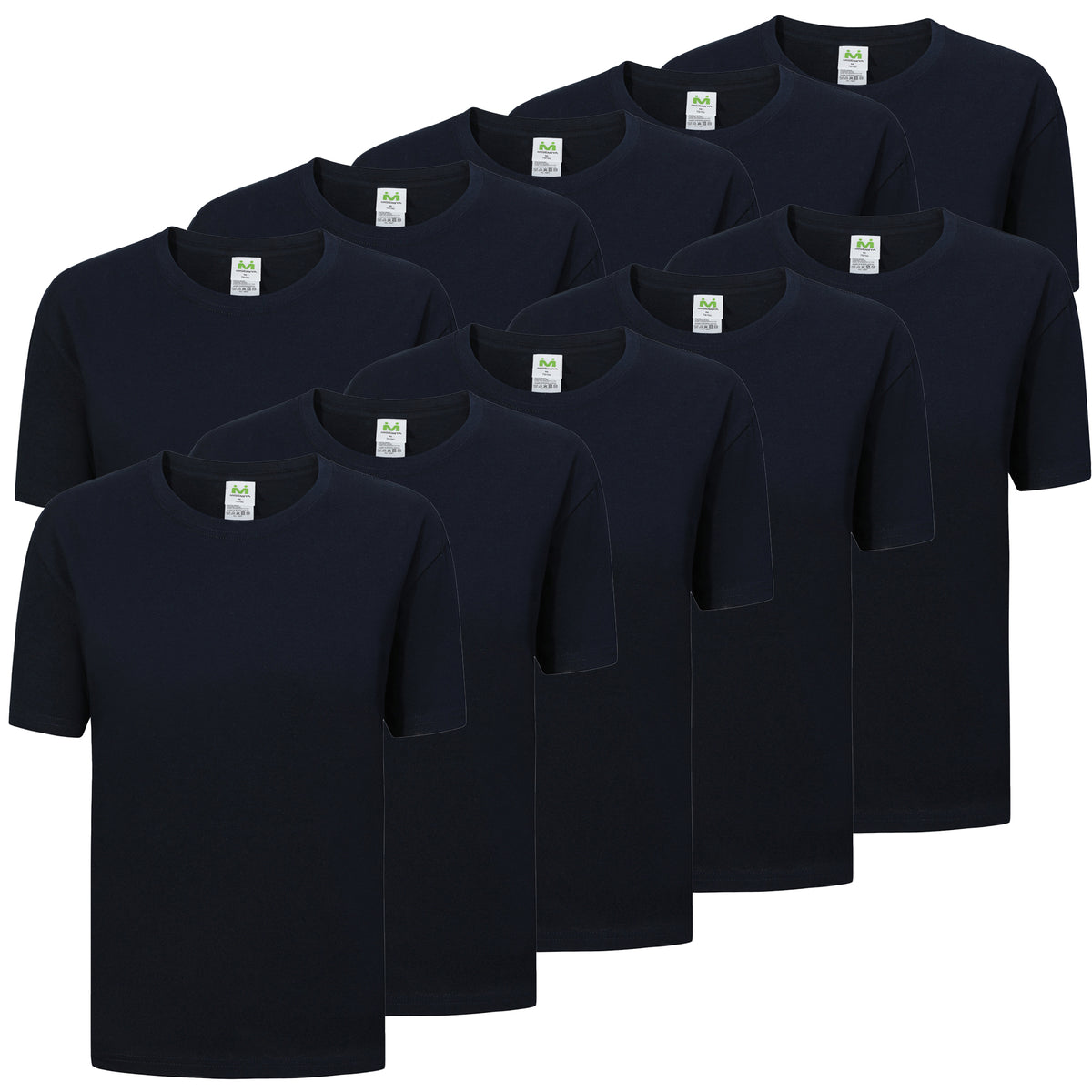 Paquete de 10 Unidades - Camiseta con Mangas Cortas 100% Algodón   10-TS150 - MISEMIYA Uniformes de Trabajo
