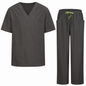 Uniforme Sanitario Unisex Elástico para Enfermería y Medicina (94% Poliéster, 6% Spandex) 1689-7835