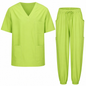Uniforme Sanitario Unisex Elástico con Pantalón Jogger y 6 Bolsillos (94% Poliéster, 6% Spandex) - 1689-7969
