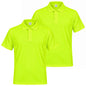 Pack de 2 unidades – Polo deportivo de hombre de manga corta 100% poliéster – 2-PPM130