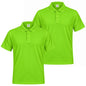 Pack de 2 unidades – Polo deportivo de hombre de manga corta 100% poliéster – 2-PPM130