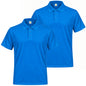 Pack de 2 unidades – Polo deportivo de hombre de manga corta 100% poliéster – 2-PPM130