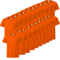 Paquete de 20 Unidades - Camiseta de Verano Ligera con Mangas Cortas 100% Algodón - 20-TS135