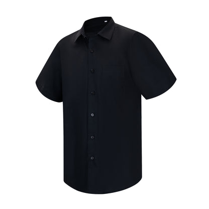 CAMISA CAMARERO HOMBRE CON MANGAS CORTAS - UNIFORME HOSTELERIA PARA HOMBRE - S834B