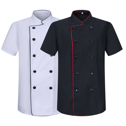 Pack 2 Unidades - Chaqueta Cocinero Hombre - Chaqueta de Chef Hombre - Uniforme Hosteleria - Ref.2-8421B