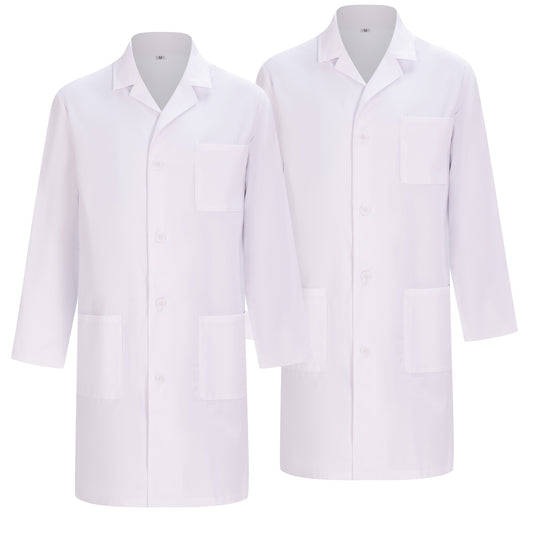 Pack 2 Unidades - Bata Laboratorio Mujer Uniformes Sanitarios Bata Blanco Farmacia Uniformes Medicos bata Farmacias 8166