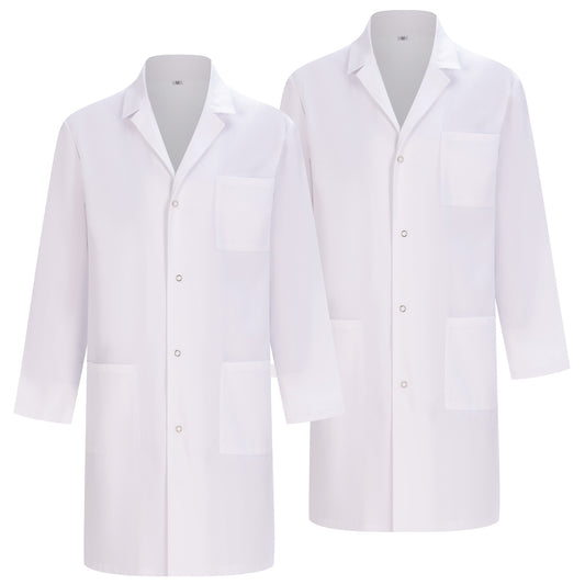 Pack 2 Unidades - Bata Laboratorio Unisex - Uniforme Sanitario Bata Medicos Bata Farmacia  Ref:Q816