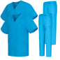 Pack * 2 Pcs - CASACA Y PANTALÓN SANITARIOS UNISEX UNIFORMES SANITARIOS MÉDICOS 2-817-8312