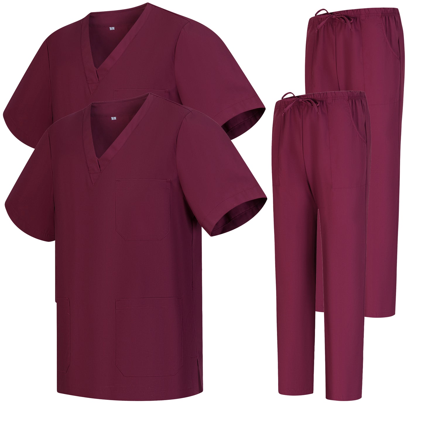 Pack * 2 Pcs - CASACA Y PANTALÓN SANITARIOS UNISEX UNIFORMES SANITARIOS MÉDICOS 2-817-8312