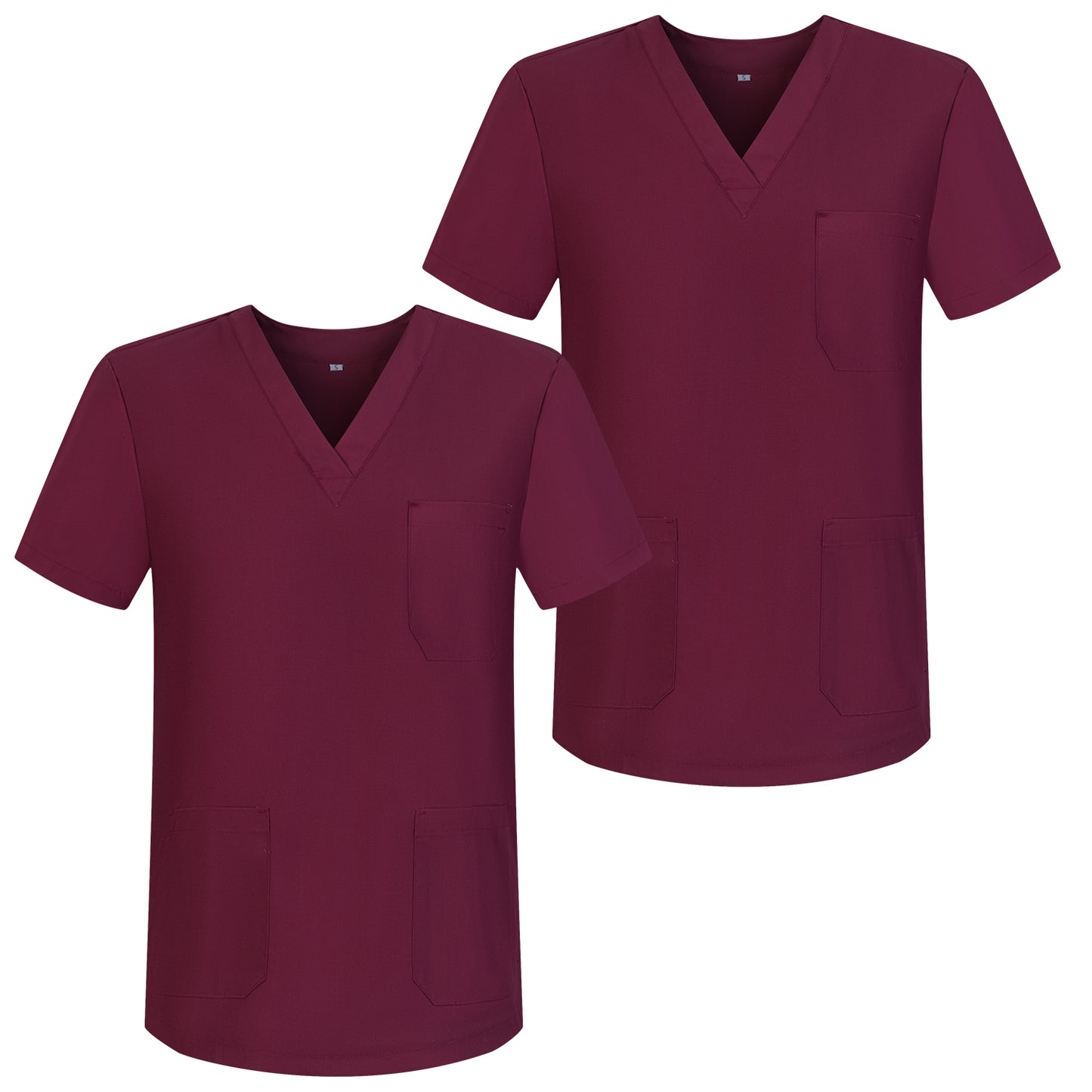 PACK*2 - CASACA SANITARIOS UNISEX UNIFORMES SANITARIOS CUELLO PICO MANGAS CORTAS UNIFORMES LABORATORIOS - Ref.817*2