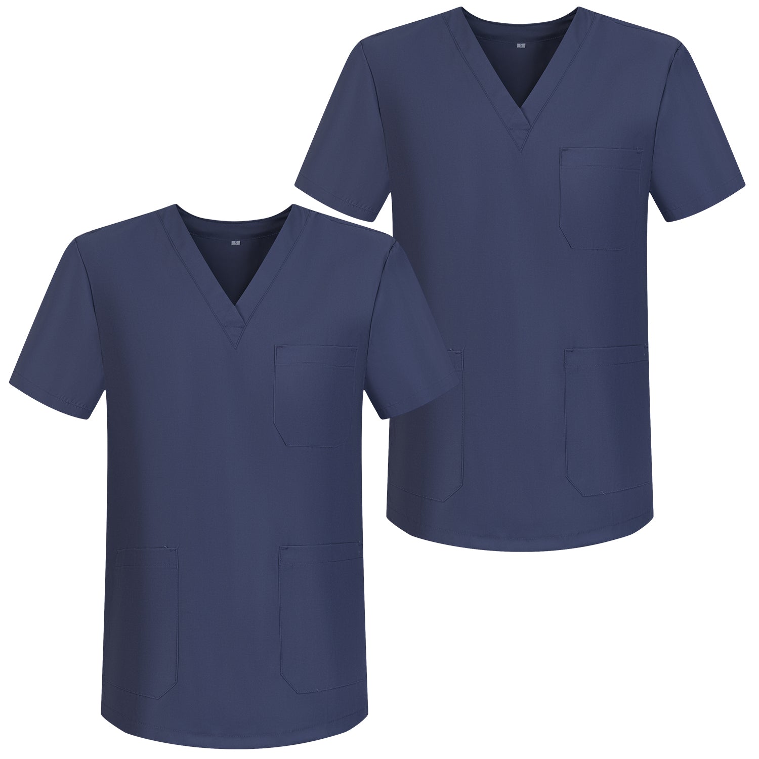 PACK*2 - CASACA SANITARIOS UNISEX UNIFORMES SANITARIOS CUELLO PICO MANGAS CORTAS UNIFORMES LABORATORIOS - Ref.817*2