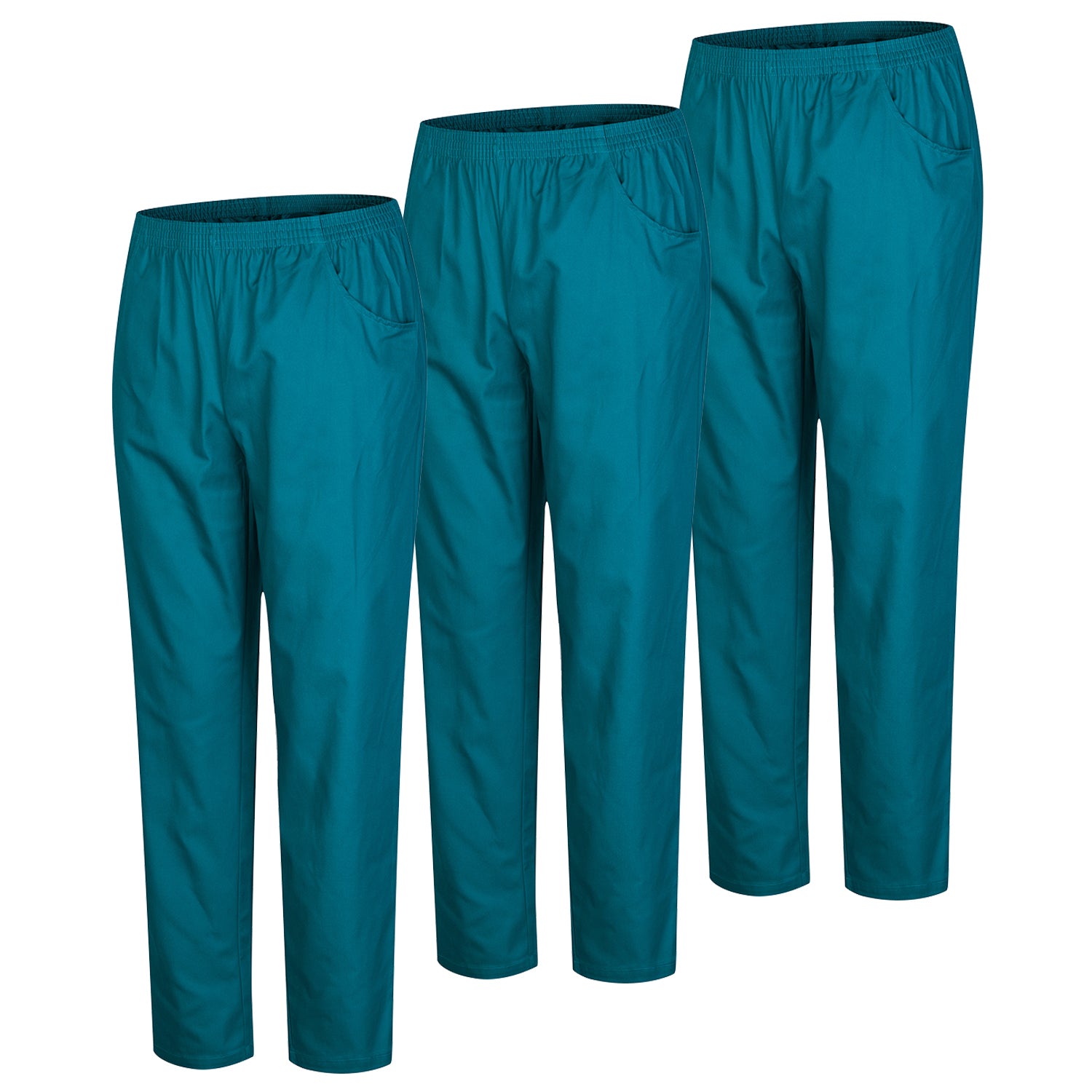 Pack 3 Pcs - PANTALÓN SANITARIO UNISEX -  UNIFORME SANITARIO UNIFORMES MEDICOS PANTALÓN DE TRABAJO 