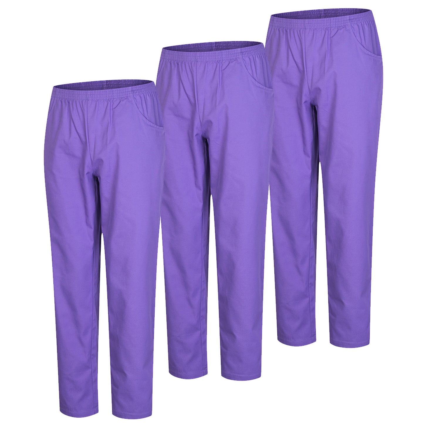 Pack 3 Pcs - PANTALÓN SANITARIO UNISEX -  UNIFORME SANITARIO UNIFORMES MEDICOS PANTALÓN DE TRABAJO 