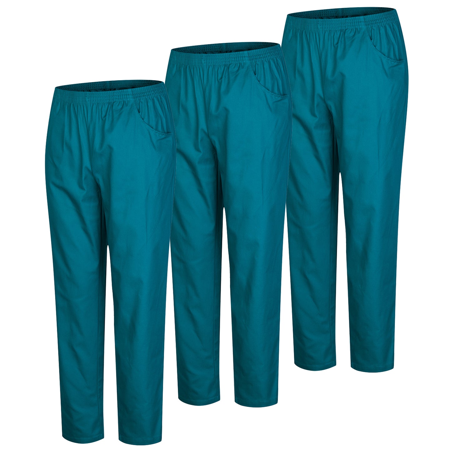 Pack 3 Pcs - PANTALÓN SANITARIO UNISEX -  UNIFORME SANITARIO UNIFORMES MEDICOS PANTALÓN DE TRABAJO 