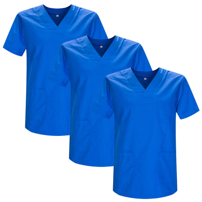 Pack 3 Pcs - CASACA SANITARIO UNISEX UNIFORMES SANITARIOS UNIFORME SANITARIO UNIFORME MEDICOS 