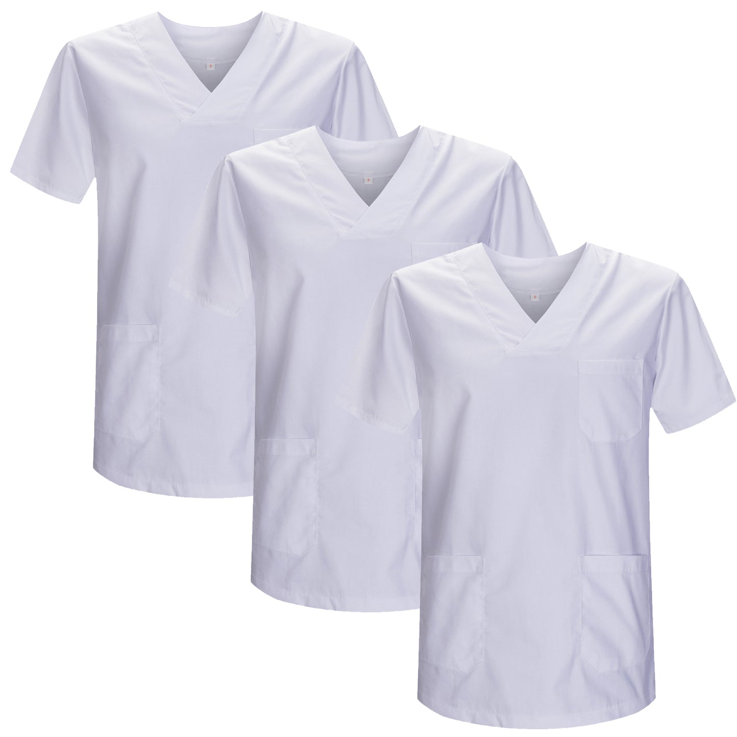 Pack 3 Pcs - CASACA SANITARIO UNISEX UNIFORMES SANITARIOS UNIFORME SANITARIO UNIFORME MEDICOS 