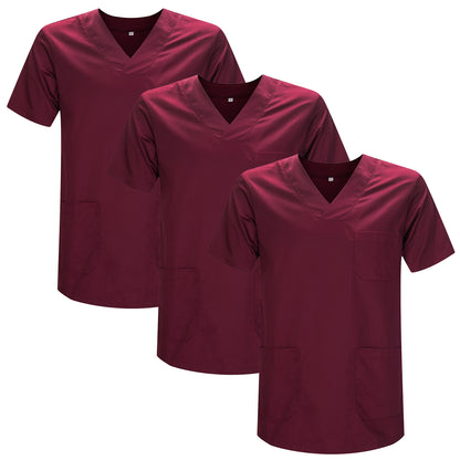 Pack 3 Pcs - CASACA SANITARIO UNISEX UNIFORMES SANITARIOS UNIFORME SANITARIO UNIFORME MEDICOS 