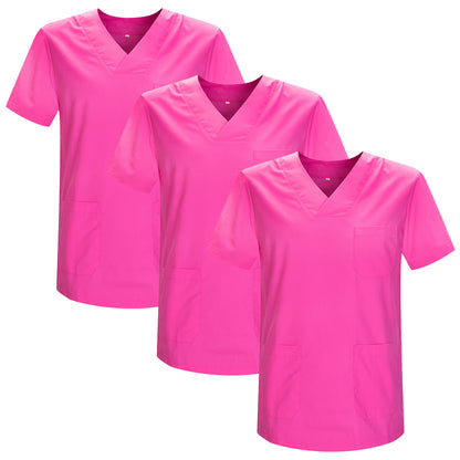 Pack 3 Pcs - CASACA SANITARIO UNISEX UNIFORMES SANITARIOS UNIFORME SANITARIO UNIFORME MEDICOS 