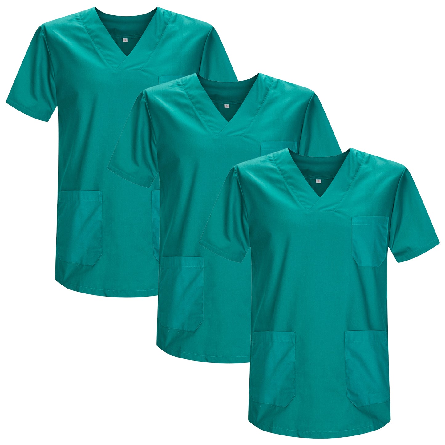 Pack 3 Pcs - CASACA SANITARIO UNISEX UNIFORMES SANITARIOS UNIFORME SANITARIO UNIFORME MEDICOS 