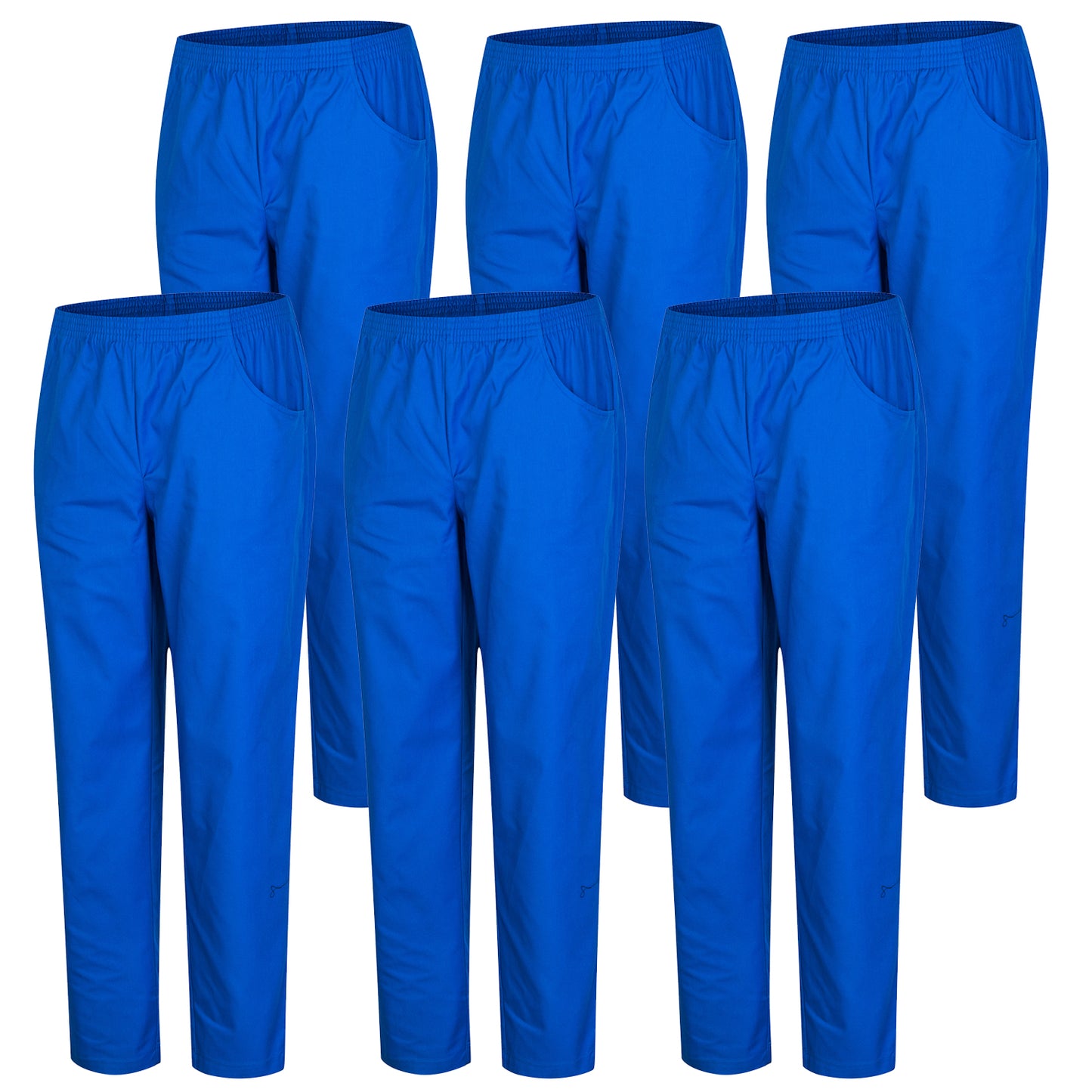 Pack 6 Pcs - PANTALÓN SANITARIOS UNISEX CINTURA ELÁSTICA UNIFORMEES SANITARIOS UNIFORMES MEDICOS UNFIROMES