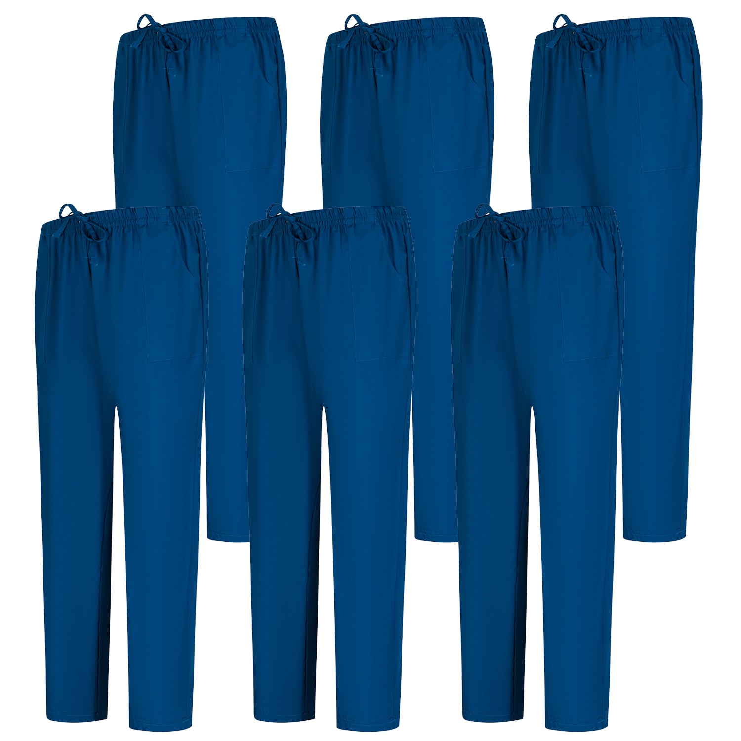 Pack 6 Pcs - PANTALÓN SANITARIOS UNISEX CINTURA ELÁSTICA UNIFORMEES SANITARIOS UNIFORMES MEDICOS UNFIROMES