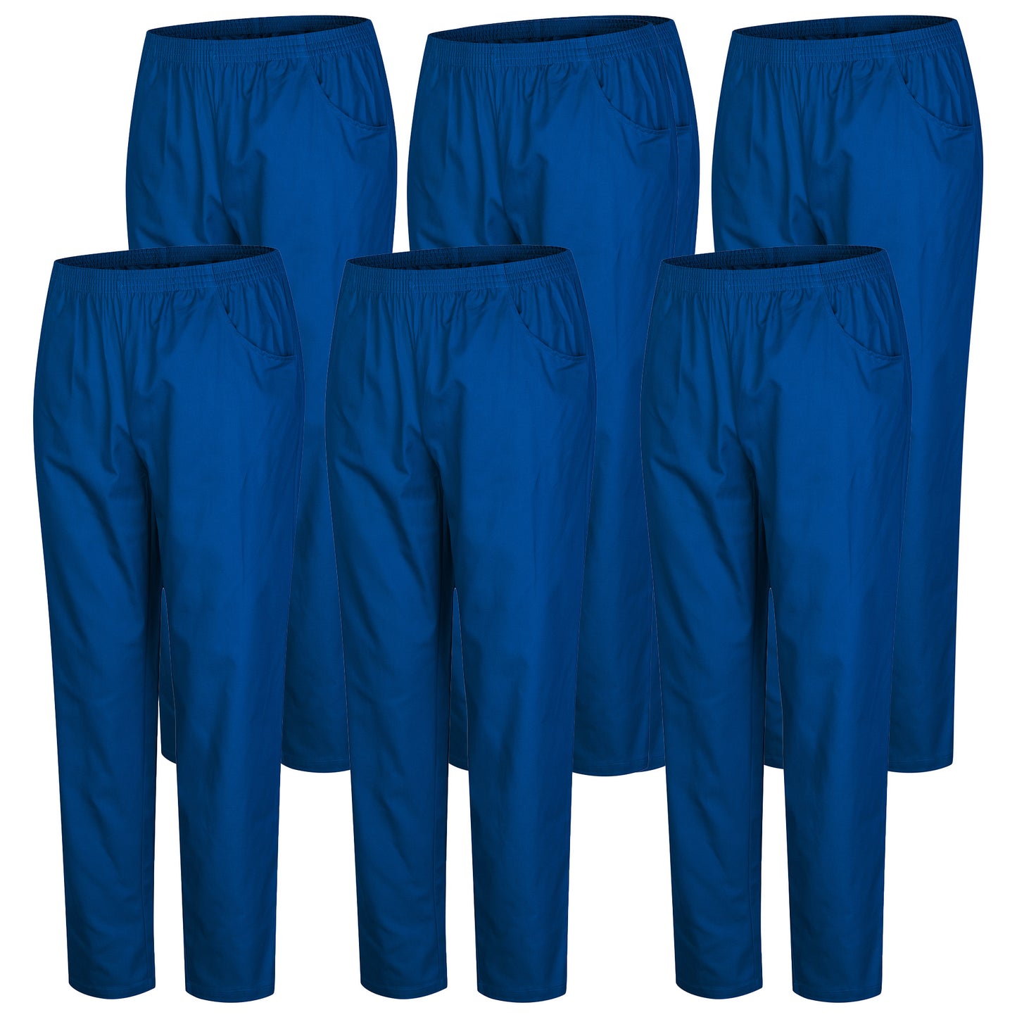 Pack 6 Pcs - PANTALÓN SANITARIOS UNISEX CINTURA ELÁSTICA UNIFORMEES SANITARIOS UNIFORMES MEDICOS UNFIROMES