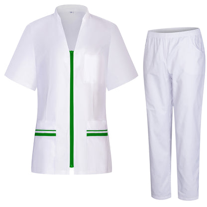 Uniforme Sanitario Mujer - CAMISA Y PANTALÓN  713-8312-BLANCO