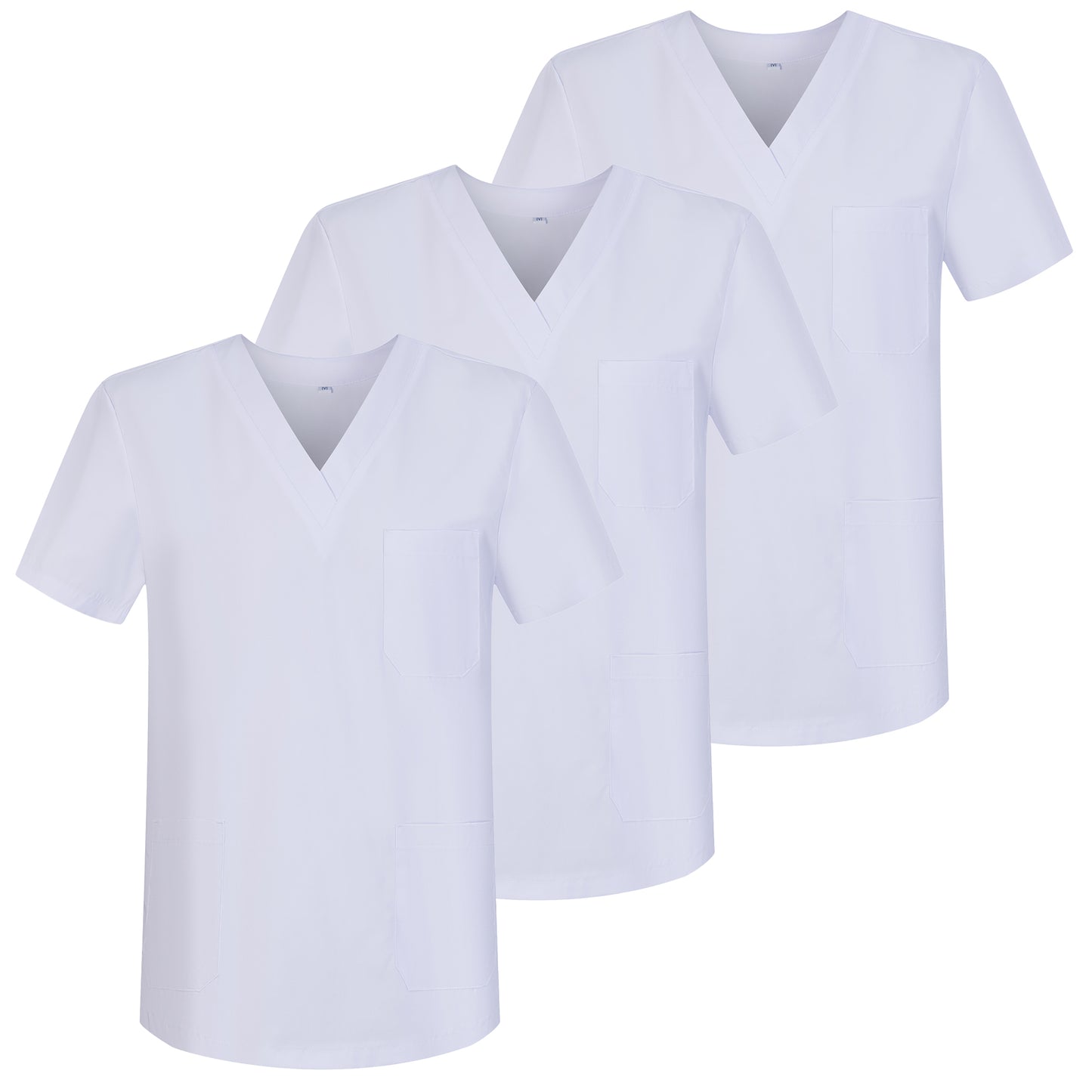 Paquete 3 Unidades - CASACA SANITARIOS UNISEX  CUELLO PICO 3-6801 - MISEMIYA Vestuario Laboral