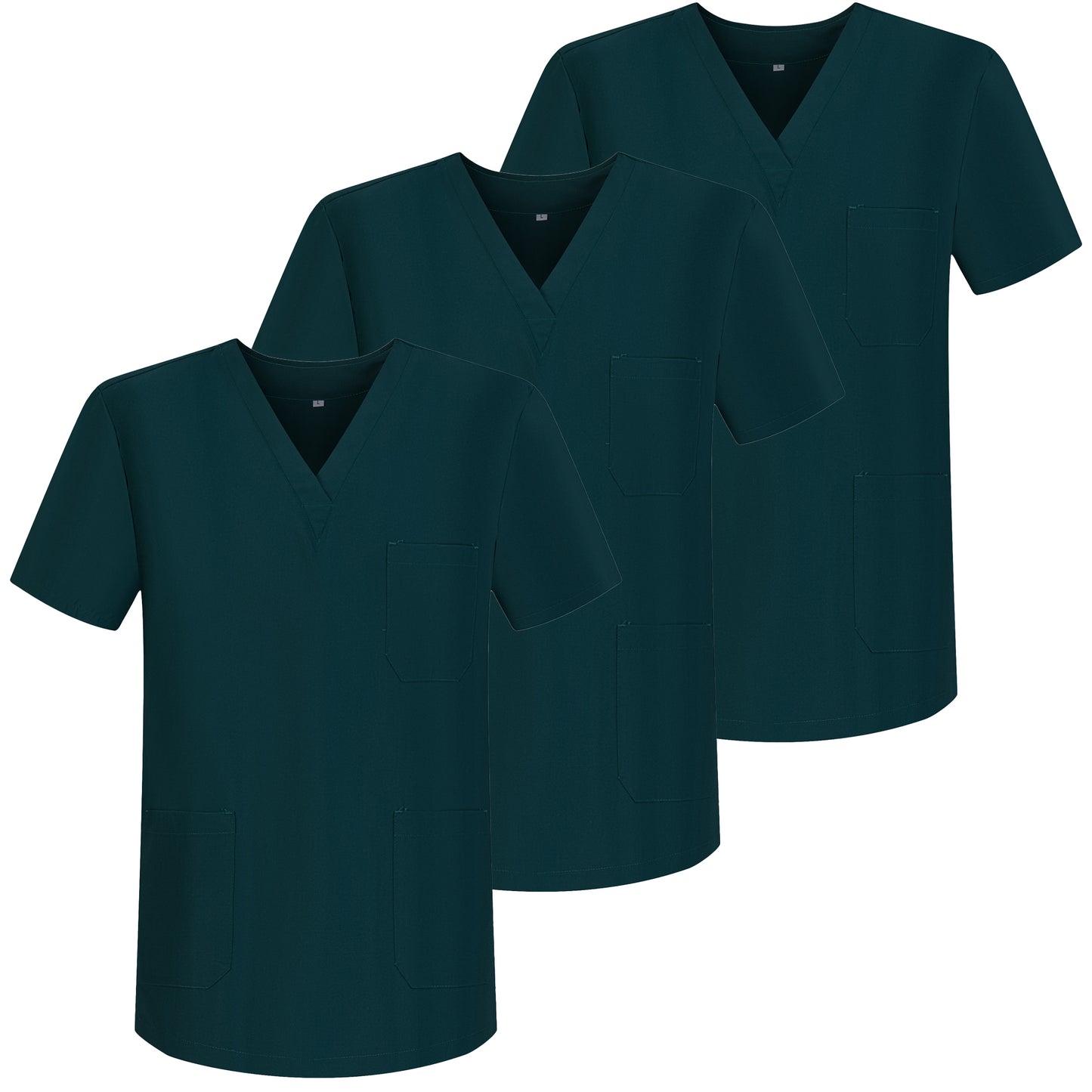 Paquete 3 Unidades - CASACA SANITARIOS UNISEX  CUELLO PICO 3-6801 - MISEMIYA Vestuario Laboral