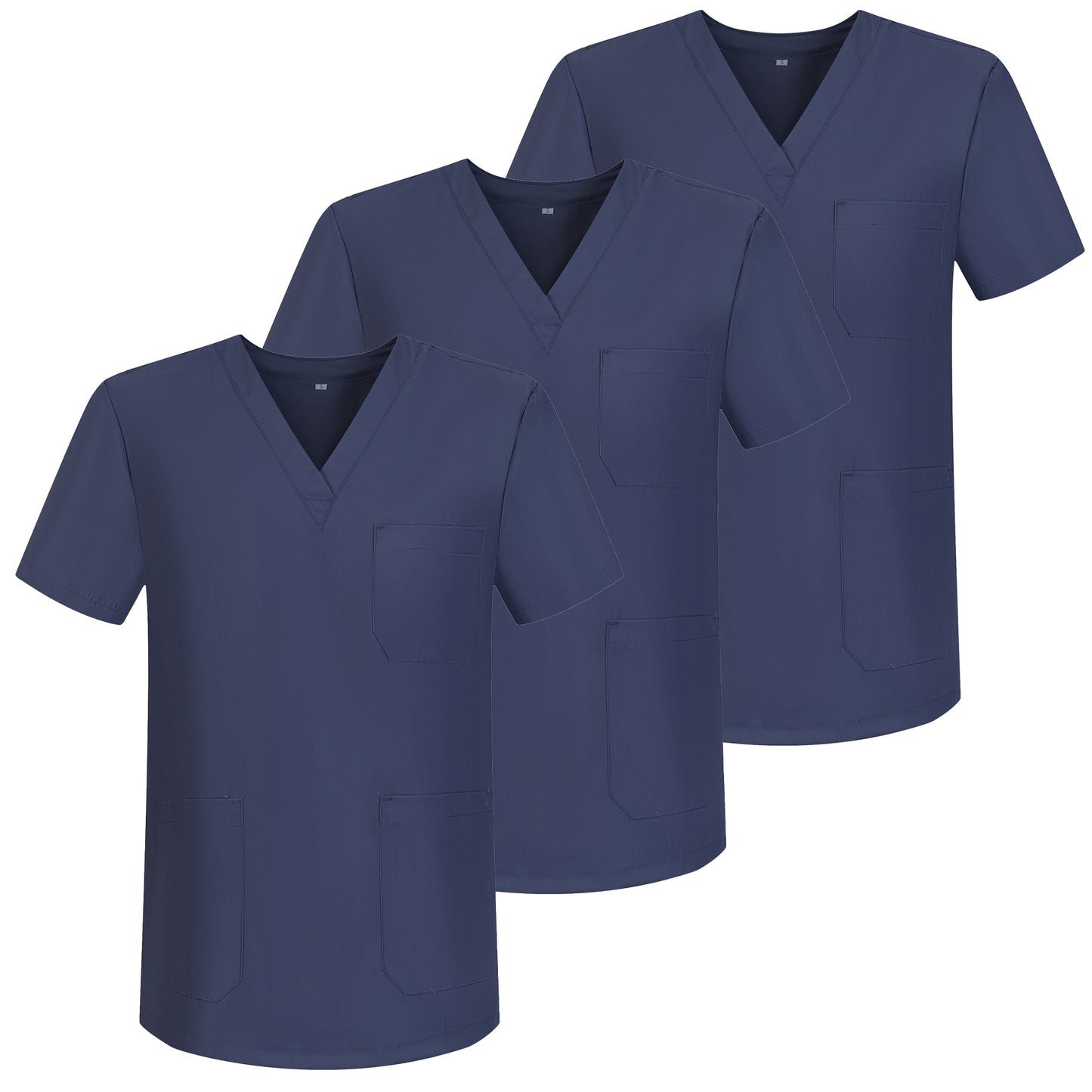 Paquete 3 Unidades - CASACA SANITARIOS UNISEX  CUELLO PICO 3-6801 - MISEMIYA Vestuario Laboral