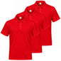 Pack de 3 unidades – Polo deportivo de hombre de manga corta 100% poliéster – 3-PPM130