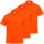 Pack de 3 unidades – Polo deportivo de hombre de manga corta 100% poliéster – 3-PPM130