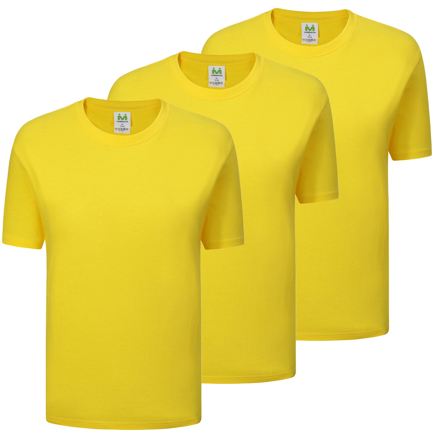 Paquete de 3 Unidades - Camiseta con Mangas Cortas 100% Algodón   3-TS135 - MISEMIYA Uniformes de Trabajo