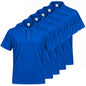Pack de 5 unidades – Polo deportivo de hombre de manga corta 100% poliéster – 5-PPM130