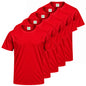 Pack de 5 unidades – Camiseta deportiva de hombre de manga corta 100% poliéster – 5-TPMNS130