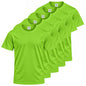 Pack de 5 unidades – Camiseta deportiva de hombre de manga corta 100% poliéster – 5-TPMNS130
