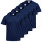 Pack de 5 unidades – Camiseta deportiva de hombre de manga corta 100% poliéster – 5-TPMNS130