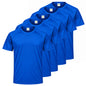 Pack de 5 unidades – Camiseta deportiva de hombre de manga corta raglán 100% poliéster – 5-TPMRS130