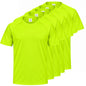 Pack de 5 unidades – Camiseta deportiva de hombre de manga corta raglán 100% poliéster – 5-TPMRS130