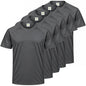 Pack de 5 unidades – Camiseta deportiva de hombre de manga corta raglán 100% poliéster – 5-TPMRS130