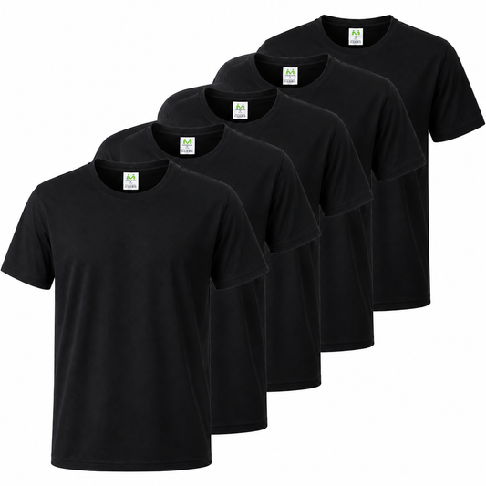 Paquete de 5 Unidades - Camiseta con Mangas Cortas 100% Algodón - 5-TS150 - MISEMIYA Uniformes de Trabajo