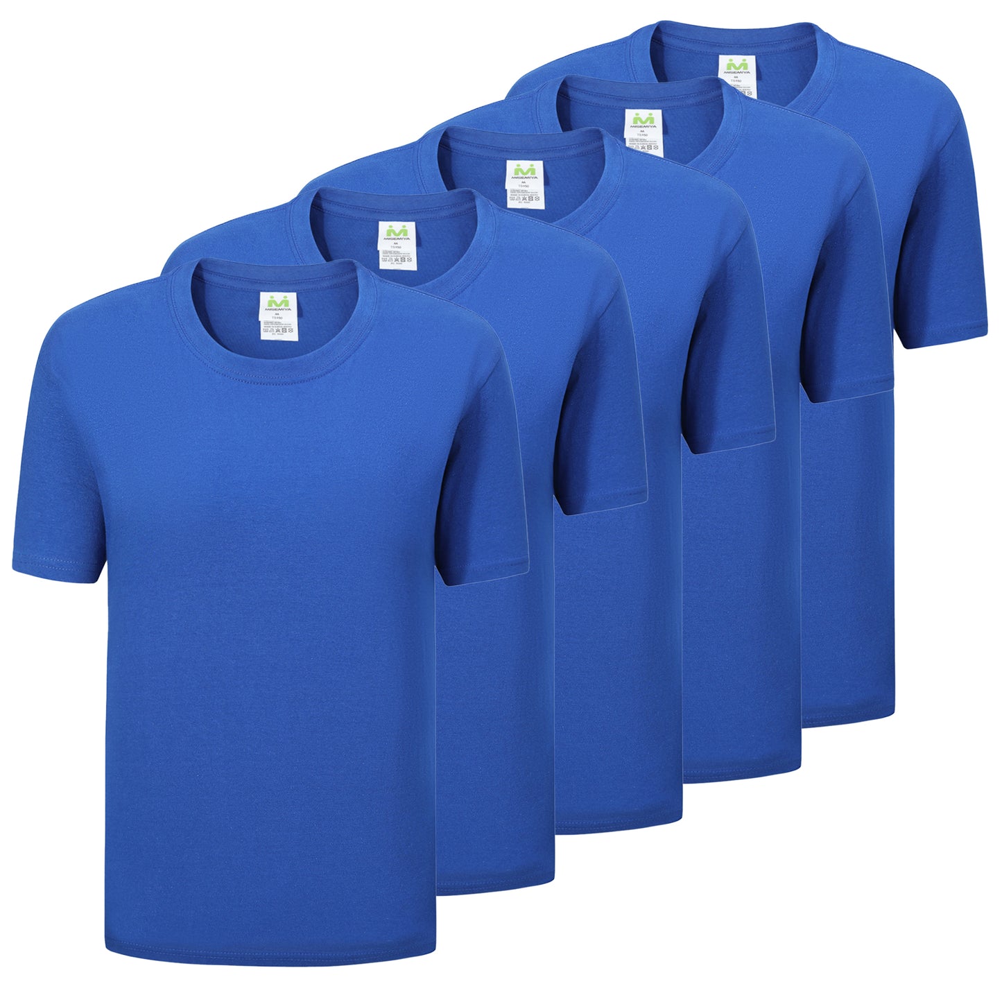 Paquete de 5 Unidades - Camiseta con Mangas Cortas 100% Algodón   5-TS135 - MISEMIYA Uniformes de Trabajo