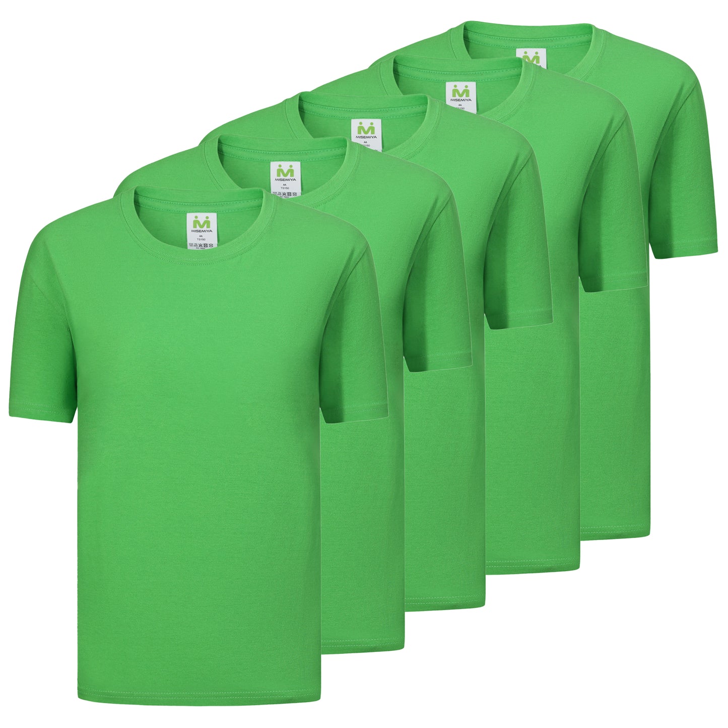 Paquete de 5 Unidades - Camiseta con Mangas Cortas 100% Algodón   5-TS135 - MISEMIYA Uniformes de Trabajo