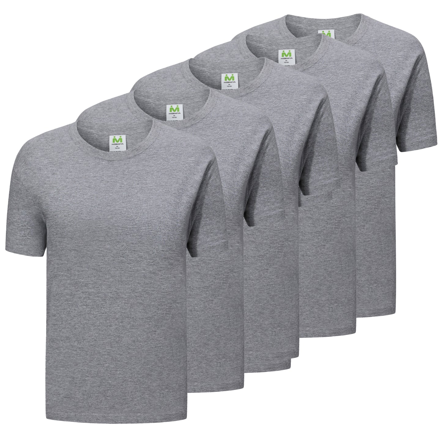 Paquete de 5 Unidades - Camiseta con Mangas Cortas 100% Algodón   5-TS150 - MISEMIYA Uniformes de Trabajo