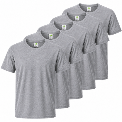 Paquete de 5 Unidades - Camiseta de Verano Ligera con Mangas Cortas 100% Algodón - 5-TS135 - MISEMIYA Uniformes de Trabajo